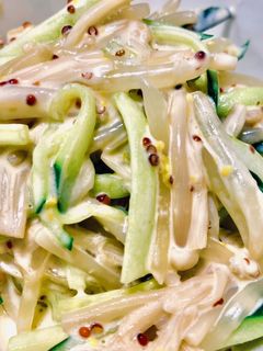 蒸し野菜ときゅうりのマヨマスタード和え-レシピのメイン写真