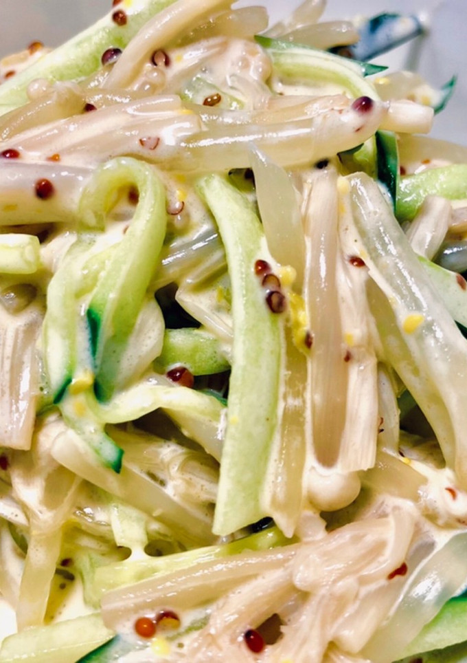 蒸し野菜ときゅうりのマヨマスタード和え-レシピのメイン写真