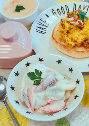 リッチなクリームフルーツヨーグルト♡-レシピのメイン写真