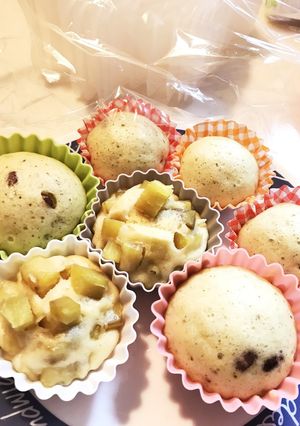 余った桜餅の葉で桜餅風小豆蒸しパン-レシピのメイン写真
