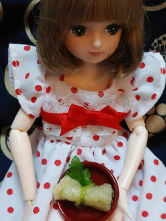 リカちゃんサイズ♡三つ葉の揚げ巻ꕤ*.゚-レシピのメイン写真