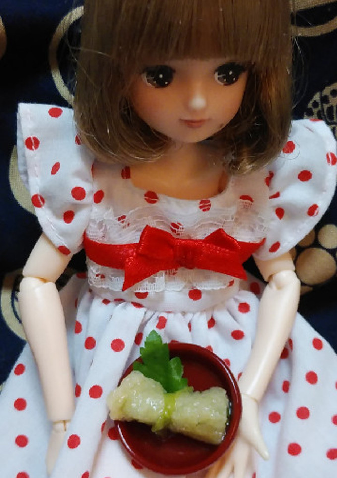リカちゃんサイズ♡三つ葉の揚げ巻ꕤ*.ﾟ-レシピのメイン写真