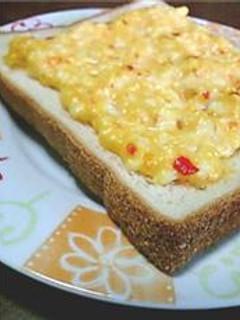 スイートチリマヨ卵トースト♪-レシピのメイン写真