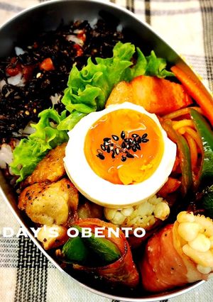 娘弁♪♪女子弁♪♪ベーコン巻弁当♪♪-レシピのメイン写真