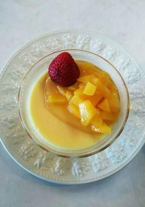 黄桃 ヨーグルト ムース風-レシピのメイン写真