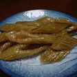 ふきの油炒め、こってり味。