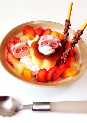 ホイップ「マリーム®」プリンアラモード-レシピのメイン写真