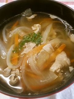 簡単!豚肉のすまし汁♪めっけ-レシピのメイン写真