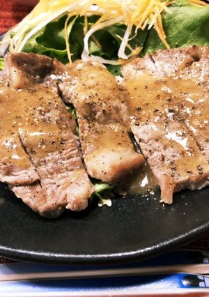 簡単♫うま塩 豚ステーキ-レシピのメイン写真