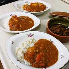 รูปของ Ｏ型さんの圧力鍋でトマト入りカレーライス