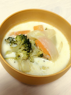 和風でほっこり♪野菜たっぷりミルクスープ-レシピのメイン写真
