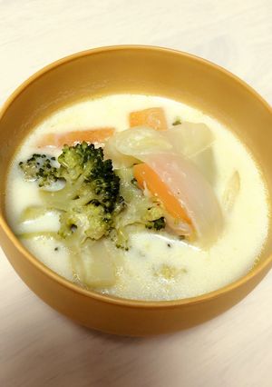 和風でほっこり♪野菜たっぷりミルクスープ-レシピのメイン写真