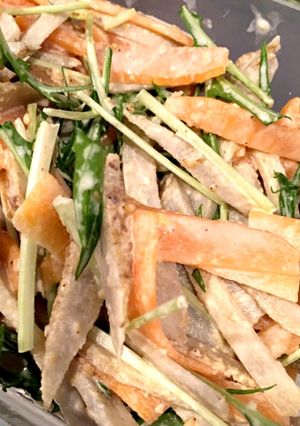 新ごぼうと新にんじんのごまマヨサラダ-レシピのメイン写真