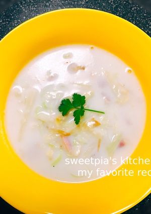 春♪旬のたけのことベーコンのミルクスープ-レシピのメイン写真
