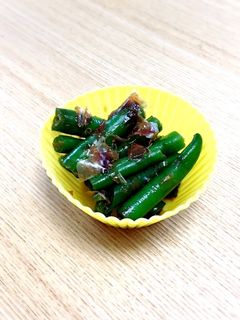 お弁当に☆電子レンジで和風インゲン-レシピのメイン写真