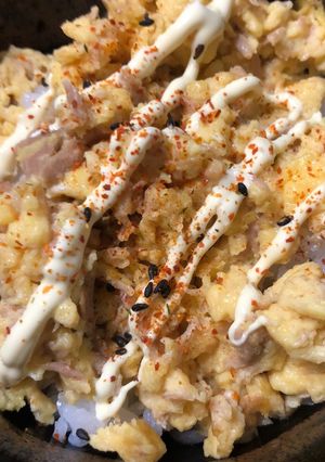 ひとりランチ♪ 超時短!ツナたまヨ丼-レシピのメイン写真