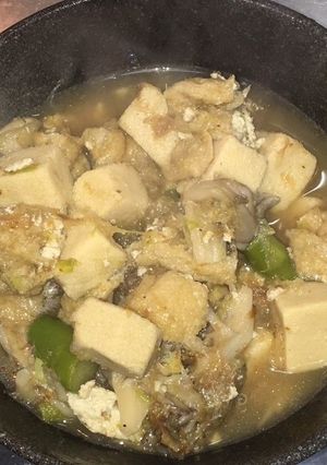 舞茸と高野豆腐とアスパラガスのみぞれ煮-レシピのメイン写真