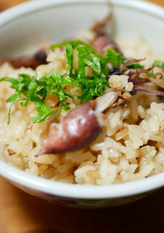 ほたるいかと生姜の炊き込みご飯-レシピのメイン写真