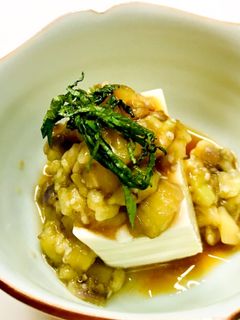 蒸し茄子和えのっけ奴-レシピのメイン写真