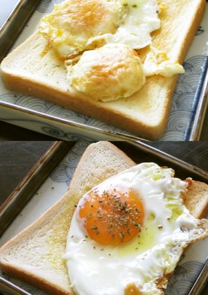 目玉焼きトースト☆スペイン市民戦争時風？-レシピのメイン写真