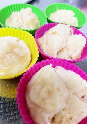 手作りおやつ!離乳食後期のきな粉蒸しパン-レシピのメイン写真