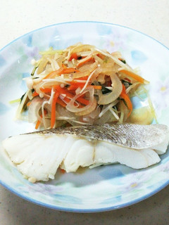 魚と野菜のドレッシング蒸し-レシピのメイン写真