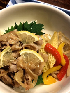 スピード一品!うま塩deさっぱり豚丼-レシピのメイン写真