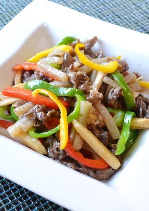 コンニャク入りヘルシー青椒肉絲♪-レシピのメイン写真