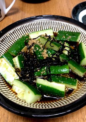 簡単！キュウリと胡麻と塩昆布のポン酢和え-レシピのメイン写真