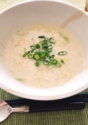 鶏ひき肉と白菜の豆乳味噌春雨スープ-レシピのメイン写真