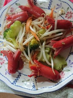 赤ウィンナーの野菜炒め-レシピのメイン写真