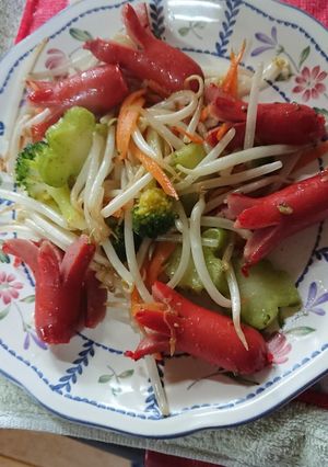 赤ウィンナーの野菜炒め-レシピのメイン写真