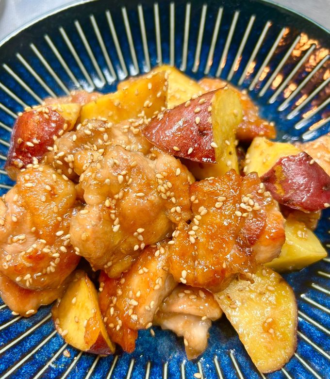 鶏肉と薩摩芋の甘酢。 by はるちゅうた0215 【クックパッド】 簡単