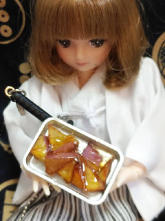 リカちゃんサイズ♡薩摩芋の大学芋ꕤ*.゚-レシピのメイン写真