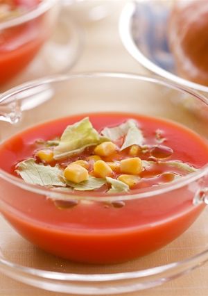トマトジュースで簡単！冷たいスープ-レシピのメイン写真