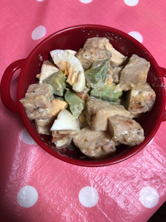 アボカドとゆで卵のチキンサラダ-レシピのメイン写真