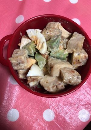アボカドとゆで卵のチキンサラダ-レシピのメイン写真