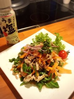 うま塩豚肉人参ピーマン炒め-レシピのメイン写真