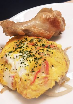 レンジで1分中華オムレツ-レシピのメイン写真