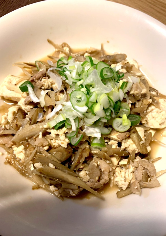 ごぼうと豆腐の味噌炒め-レシピのメイン写真