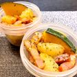 彩りおかず!野菜とベーコンのバジル炒め
