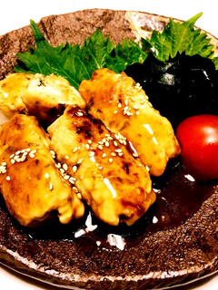 棒状長芋入り〜鶏挽肉のつくね甘辛餡掛け-レシピのメイン写真