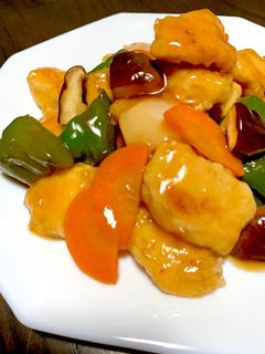 簡単!ヘルシー☆鶏むね肉で和風酢鶏-レシピのメイン写真