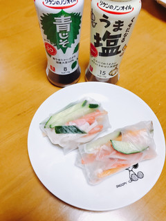 ♡青じそドレッシングで食欲そそる生春巻き-レシピのメイン写真