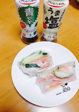 ♡青じそドレッシングで食欲そそる生春巻き-レシピのメイン写真
