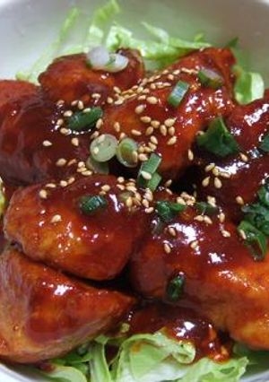 ピリ辛！チキン丼☆-レシピのメイン写真