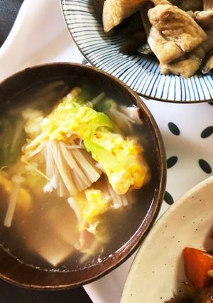 ベーコンと卵の中華スープ♡-レシピのメイン写真