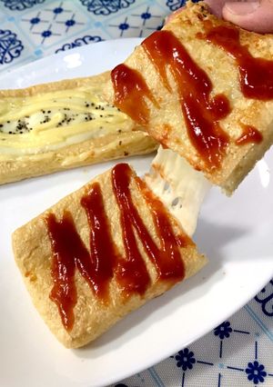 のびーるチーズ油揚げ♪簡単おつまみ-レシピのメイン写真