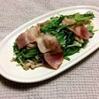 低糖質☆えのきと水菜とベーコンの炒め物