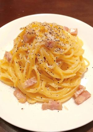 伝統的カルボナーラ-レシピのメイン写真